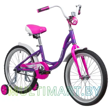 Детский велосипед Novatrack Angel 205AANGEL.VL9 (фиолетовый/розовый, 2019) картинка 2